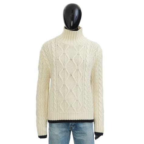 dior turtleneck white|Sweater with CD Diamond Motif White Wool and Cashmere .